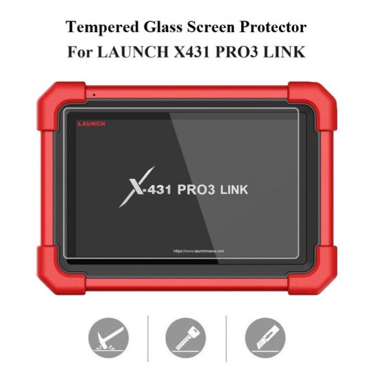 Tempered Glass Screen Protector Cover For LAUNCH X431 PRO3 LINK - Click Image to Close